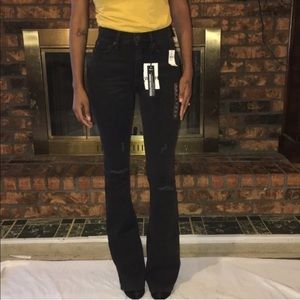 Gap high rise distress jeans